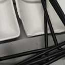 MALACASA 3 Tier Serving Trays for Party, Porcelain Serving Platters and Trays, 12 Inch Tiered Tray Stand, Fruit Tray, Trays for Serving Food, White Dessert Stand with Collapsible Sturdier Metal Rack