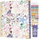 bloom daily planners HARDCOVER Planner 2026-2027 (8.5" x 11") Academic Year (July 2026 - July 2027) - 13 Months Task Goal Planner for Women - Monthly & Weekly Agenda Book - Seaside Whimsy