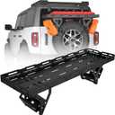 Spare Tire Utility Cargo Basket Rack Storage Tray Replacement for 1976-2024 Jeep Wrangler JK JL TJ YJ CJ with 30" to 40" Spare Tire