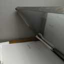 LOAAO 24X32 Inch Brushed Nickel Bathroom Mirror, Rounded Rectangle Silver Metal Frame Mirror, Brushed Nickel, Anti-Rust, Shatter Proof, Hangs Horizontally or Vertically