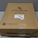 Cozy Bliss Deluxe Sheared Rabbit Faux Fur Throw Blanket, Soft Fuzzy High-Low Sculpted Plush Blanket for Couch, Cozy Home Accent, All Season Use, Blue 60"x80"