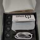 RV Tire Pressure Monitoring System (TPMS) - TPMS Sensors Set of 4 with 6 Alarm Modes | Solar/USB Charger | LCD Display | for RV/Truck/SUV/MPV/Sedan