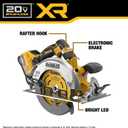 DEWALT 20V MAX XR Brushless Cordless 7-1/4 in. Circular Saw Kit with Battery and Charger (DCS590WW1)