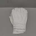 18 Pcs (9 Pair) White Cotton Gloves for Dry Hand Moisturizing Cosmetic Eczema Hand Spa and Coin Jewelry Inspection, Checking Gloves, Serving Gloves Stretchable Lining Gloves Moisturizing Gloves