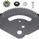 Steering Sector Gear Plate and Pinion Gear Replaces 717-1550F 7171550 7171554 for Mtd Cub Cadet LT1018 LT1022 LT1040 LT1042 LTX1040 LTX1042 LTX1046 LTX1050 for Troy Bilt