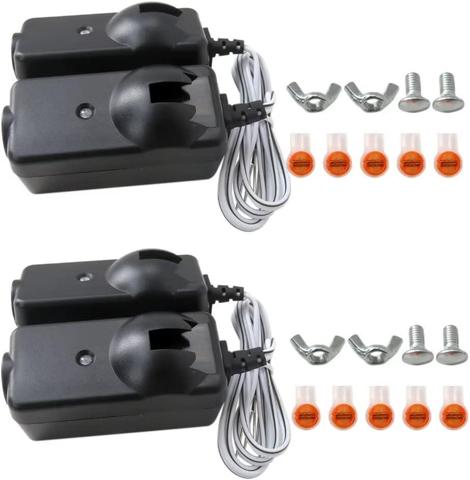 Safety Sensor Eyes for 41A5034 Liftmaster Sears Chamberlain Craftsman Garage Door Opener (2 Kits)