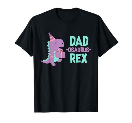 Dad Dinosaur Family Matching Birthday Girls Party Daughter T-Shirt Large