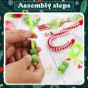 Bmmff 30Pcs Christmas Crafts for Kids Adults,Christmas Beaded Ornament Kit Decor DIY Accessories for Xmas Tree Decorations Holiday Party Supplies Decorations