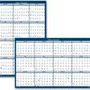 House of Doolittle 2026 Yearly Dry Erase Wall Calendar, 33" x 66", Reversible, Blue (3962-26)