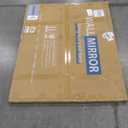 BEAUTYPEAK 32"x42" Arch Bathroom Mirror, Wall Mounted Vanity Metal Frame Mirror for Bedroom, Entryway, Living Room, Black