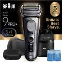 Braun Series 9 PRO+ Electric Shaver, Wet & Dry Razor, Pro SensoAdapt, 6in1 SmartCare Center, 9697CC, Silver