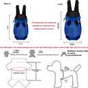 Pet Carrier Backpack, Adjustable Neck Circumference and Front Carriers, Widened Shoulder Strap, Adapt to Different Body Types and Carrying Needs, Suitable for pet to Travel with (Blue, Large（Fit:10-18lb）)