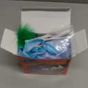 Potaroma Hide and Seek Interactive Cat Toys, Moving Concealed Wand Feather, Automatic Chargeable Indoor Kitten Exercise Kicker, Mouse Squeaky, Floral Cover