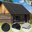 Metal Roof Panels - 12 Pcs Corrugated Pergola Roofing Panels Heavy Duty Waterproof Tin Roofing Materials for Shed Gazebo Patio Garages 50.78x17.7in, Black