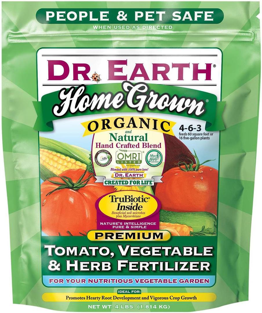 Dr. Earth Home Grown Tomato, Vegetable & Herb Fertilizer, 4lb