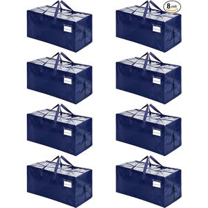 VENO 8 Pack Heavy Duty Moving Bags with Backpack Straps, Zippers & Handles, Extra Large Packing Bags for College Dorm Essentials, Moving Supplies Alternative to Cardboard Moving Boxes 