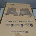 FELICON SELORSS Folding Utility Cart Portable Rolling Crate Handcart with Stair Climbing Wheels&360Swivel Wheels Telescoping Handle Plastic Box Dolly for Travel Shop Move Office Teacher Use(Purple) (BY06C-Climber Wheels)