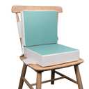 Kalawen Toddler Booster Seat for Dining Table, Upgraded 2Pcs PU Washable Straps Safety Buckle Kids Booster Seat for Table, Portable Travel Increasing Cushion for Chair (Green)
