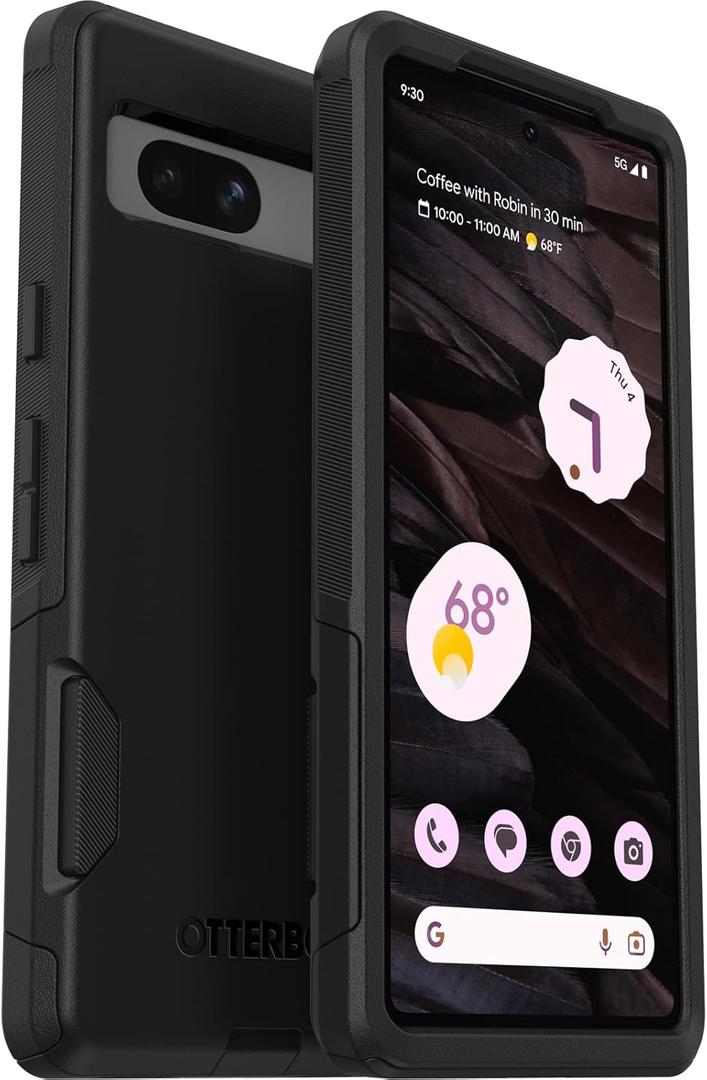OtterBox Google Pixel 7A Commuter Series Case - Black, Slim & Tough, Pocket-Friendly, with Port Protection