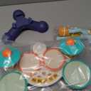 Toddler Drum Set for Toddlers 1-3, Upgraded Baby Drum Set with Microphone, Adjustable Cymbals & Stable Base, Soft Lights Musical Instrument Toy for 1 2 3 Year Old Boys Girls, Birthday Gift