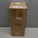 Metal Umbrella Stand Rack for Entryway, Black Round Free Standing Umbrella Holder Organizer Bin with 3 Hooks for Walk Stick, Home Office Indoor, 17 x 7 Inch