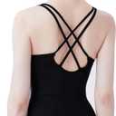 Ballet Leotards for Women, Camisole/Lace Women Dance Leotard for Ballet, Gymnastics (XXS, Black (Crisscross Back))