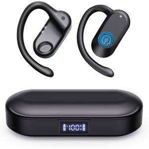 CXK AI Language Translation Earbuds Real Time, Bluetooth 5.4 Audifonos Traductores Ingls Espaol for 134 Languages & Accents, Translator Device for Travel Business Meeting Learning, Black