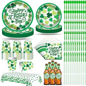 St Patricks Day Plates and Napkins St Patricks Day Decorations Party Decorations Party Supplies Saint Datricks Day Accessories