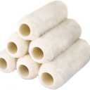 6pcs Paint Roller Covers 9 Inch x 3/4" Nap, High Capacity Lambswool Roller Covers for Paint Rollers, Naps for Paint Roller Brush, House Painting Supplies for Textured Rough Surfaces
