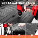Tailgate Mat Fit for RAM 2500/3500 2009-2026 2027 & RAM 1500 2009-2018
Fits RAM 1500 Classic 2019-2024, Not Fit Drop-In Liners, TPE Tailgate Protector, Standard Tailgate Replacement Accessories