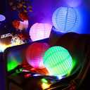 Mudder 50 Pieces LED Balloon Lights Mini Battery Powered LED Lights Bulbs Cold White for Paper Lantern Balloon Wedding Easter Egg Party Decoration Centerpieces (Colorful Light)