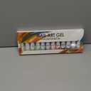 RARJSM Gel Liner Nail Art, Cotton Candy Collection Painting Gelpolish Set Wire Painting Drawing Gel for Nailart Design White Yellow Blue Purple Red Colors (Green)