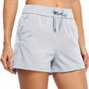 Willit Women's Shorts Hiking Athletic Shorts Yoga Lounge Active Workout Running Shorts Comfy Casual with Pockets 2.5" (Gray, XL)