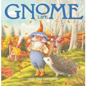 Gnome Life Mini Wall Calendar 2026