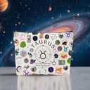Taurus Gifts for Women, Taurus Zodiac Cosmetics Bag, Travel Makeup Bags, Taurus Birthday Gifts for Women & Astrology Lovers