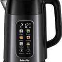 Mecity Electric Kettle 1.7L Touch Screen Temperature Control Water Boiler, No Plastic Contact with Water. 6 Preset Temperature Programs, 2 Hours Keep Warm, Dark Grey