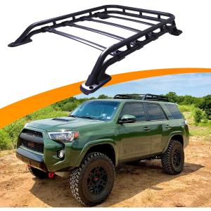 Roof Rack Basket Fit for 2010-2024 Toyota 4Runner Rooftop Luggage Cargo Carrier Extra Bar Replacement