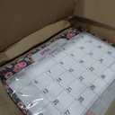 Desk PAD: 22" x 17" Large Print Desk Pad Calendar, APR 2026 - DEC 2027, 21 Months, (Small Navy Floral)