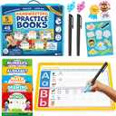 Magic Grooved Writing Practice for Kids Age 3-5 - Grooved Writing Books for Kids 3-5 - Handwriting Practice for Kids 5-7 - Tracing Books Toys for 4 Year Old - Preschool Learning Activities