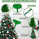 Christmas Tree Watering System, Large 5.5" Dia Christmas Tree Watering Funnel with 5feet Long Hose Xmas Tree Watering Device Easy Assembly Plant Watering Tool for Indoor Outdoor Xmas Tree(Green) (1 Set/Green)
