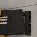 Foot Rest for Under Desk at Work - Ergonomic Foot Stools for Under Office Desk - Rocking Footrest with Roller Massager - Leg Rest for Chair, Computer Gaming - Promote Leg Circulation (Black)