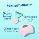 Schick Hydro Silk Mini Razor for Women | Womens Razors for Shaving, Travel Size Toiletries, 5-Blade Travel Razor, Includes 1 Mini Handle, 1 Refill & 1 Case