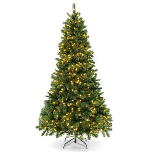  6ft Artificial Christmas Tree Xmas Decoration PVC Branch Tips 560 LED Lights