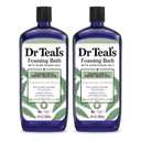 Dr Teal's Foaming Bath with Pure Epsom Salt, Cannabis Sativa Hemp Seed Oil, 34 fl oz (Pack of 2)