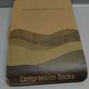 Compression Socks Women & Men, 15-20 mmHg Bamboo Viscose Knee High Soft Support for Flying Travel Daily (Large-X-Large, I1-3pairs (Dark Gray&steel Blue&light Gray))