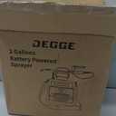 DEGGE Battery Powered Sprayer 2 Gallon, 7.4V Powerful Electric Pump Sprayer, Weed Killer Sprayers with Rechargeable Handle & 5 Mist Nozzles & Retractable Wand & Adjustable Strap for Lawn, Garden, Yard