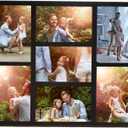 4x6 Picture Frames Collage Wall Decor, Multiple Photo Collage Frames, Mounting or Tabletop Display, 7-Opening for 4 x 6 Picture Frames for Home Living Room Family Gifts (Black)