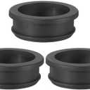 PATIKIL 44.6mm / 1-3/4 Inch Drill Hole,1-1/2 Inch ID Rubber Grommets, 3Pcs Top Hat Grommet for Wiring Eyelet Ring Gasket Automotive Firewall Cable Hole Plugs Wires Protection, Black