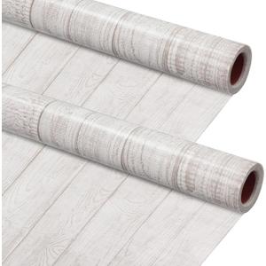 Kolldenn 2 Rolls White Wood Fabric Paper Bulletin Board Roll 4 x 12 ft
