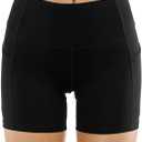 Women's High Waist Workout Shorts Breathable Dolphin Split Elastic Lounge Yoga Shorts, Size: M